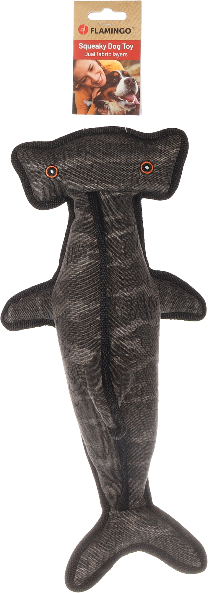 Flamingo Toy Dobbla Hammerhead shark Grey