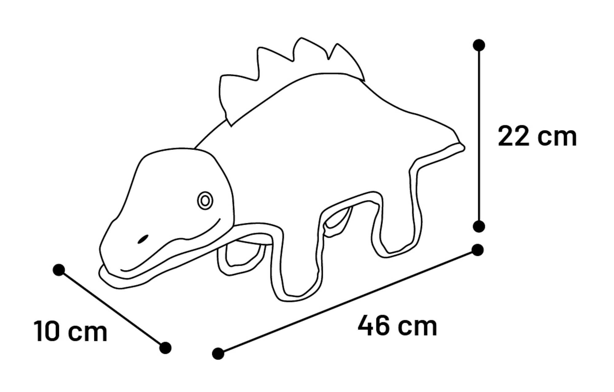 Flamingo Toy Dobbla Dinosaur Beige