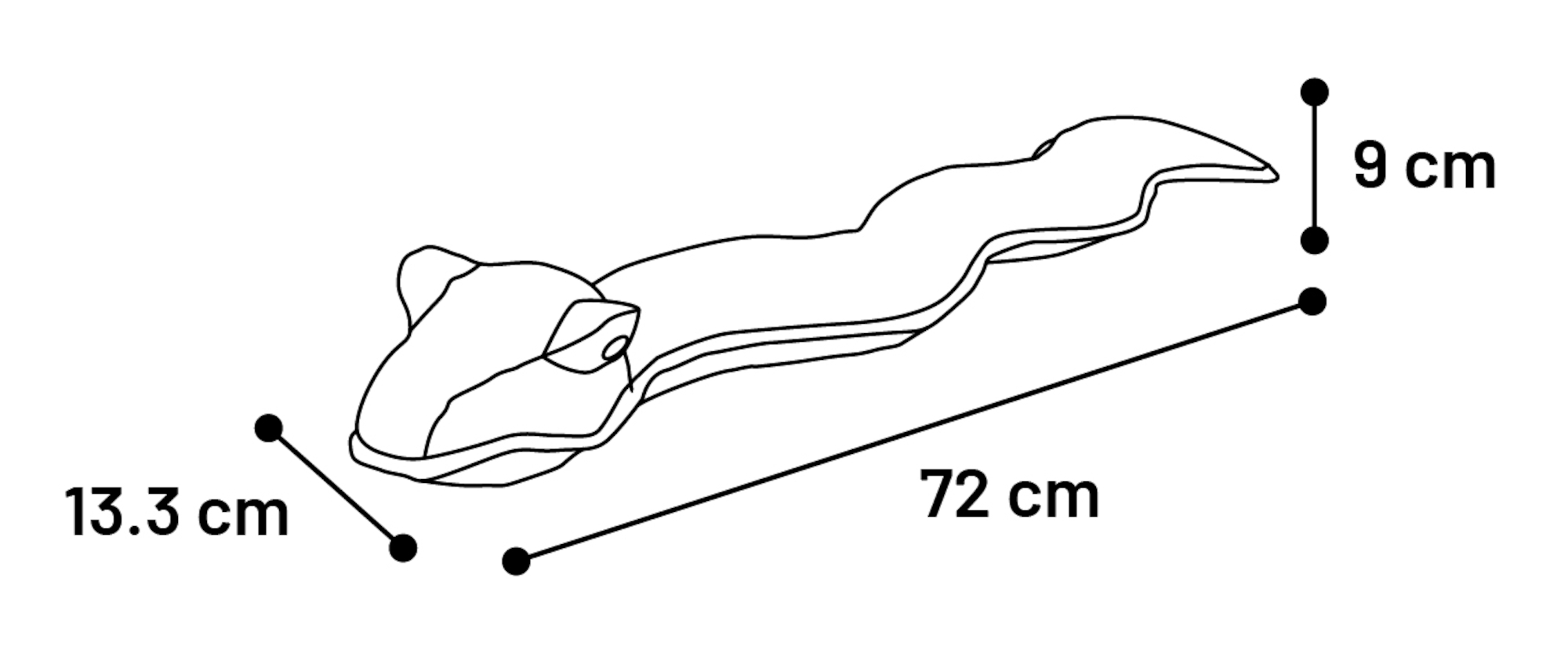 Flamingo Toy Dobbla Snake Green