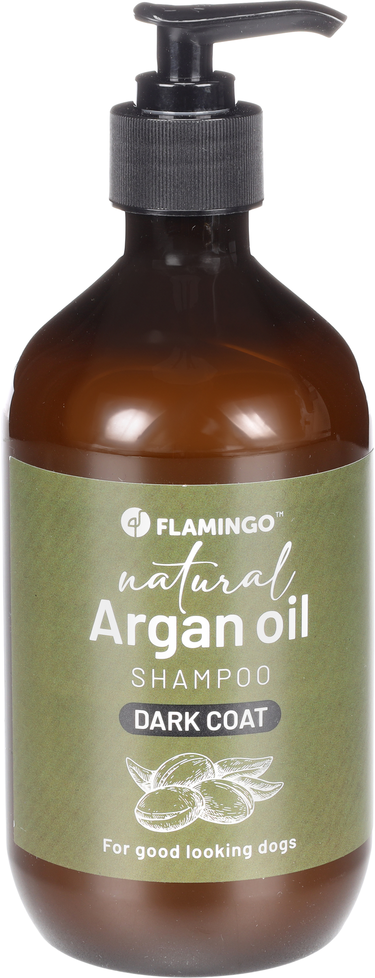 Flamingo Shampoo Natural Argan oil for a dark coat