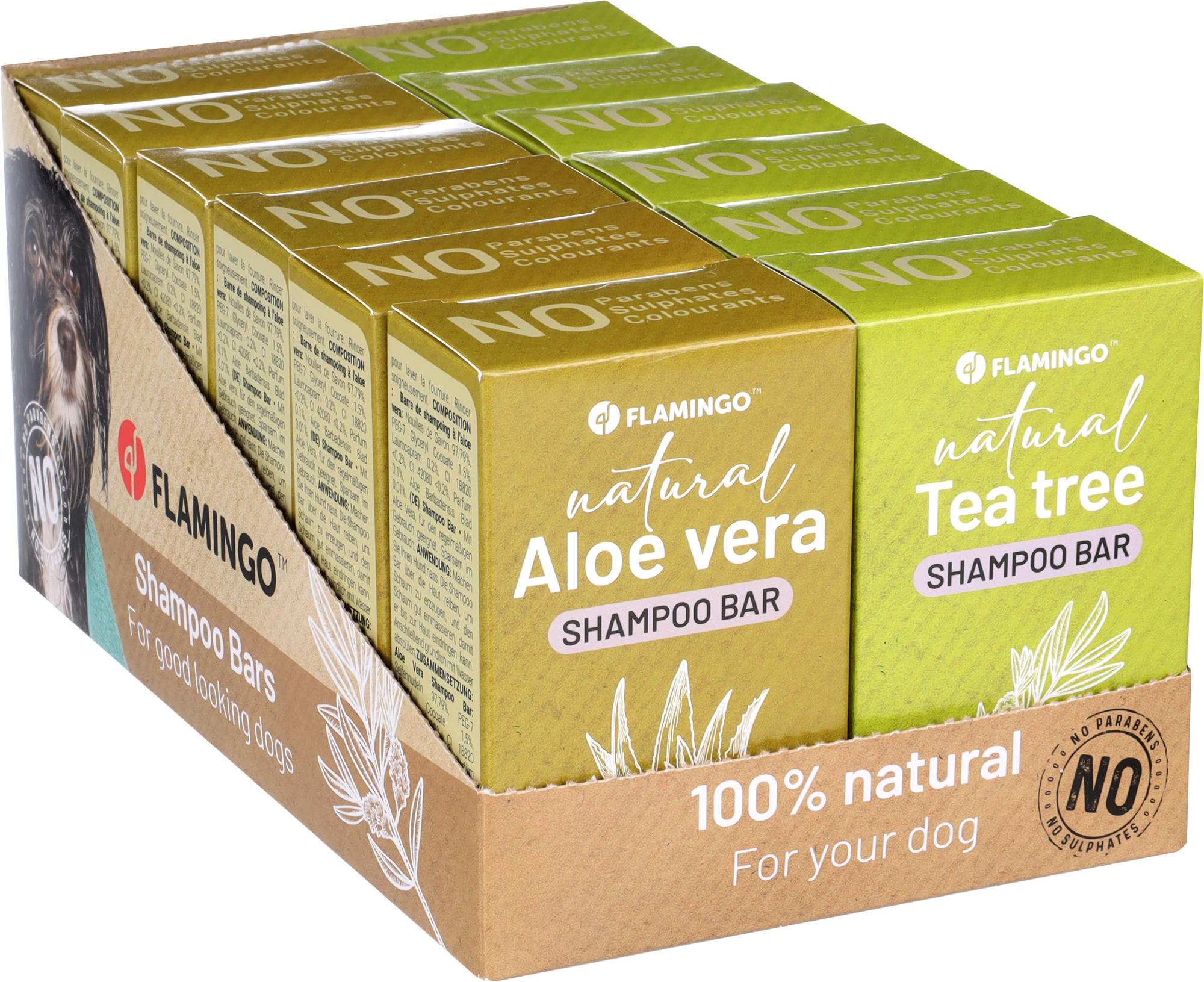 Flamingo Shampoo bar Natural Aloe vera (Aloe Barbadensis)