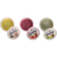 Flamingo Snack Gelato ice cream with strawberry, apple and vanilla flavour