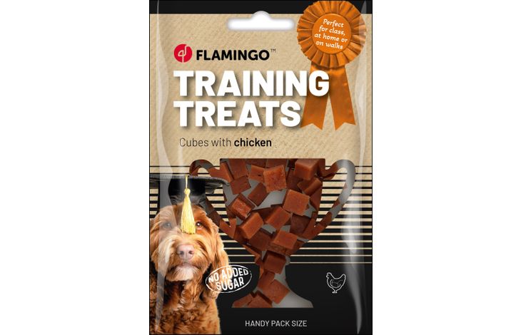 Flamingo Trainingssnack Blokjes met kip 