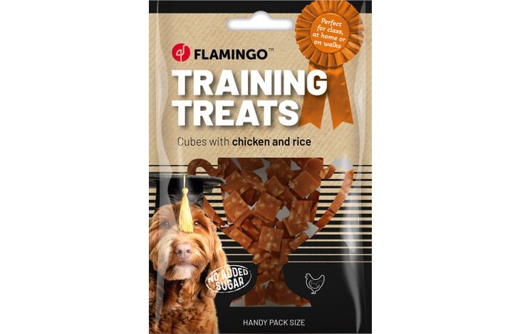 Flamingo Friandise d'entraînement Morceaux avec poulet & Riz 