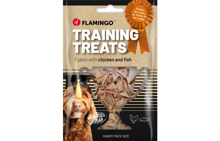 Flamingo Trainingssnack Blokjes met kip & vis 