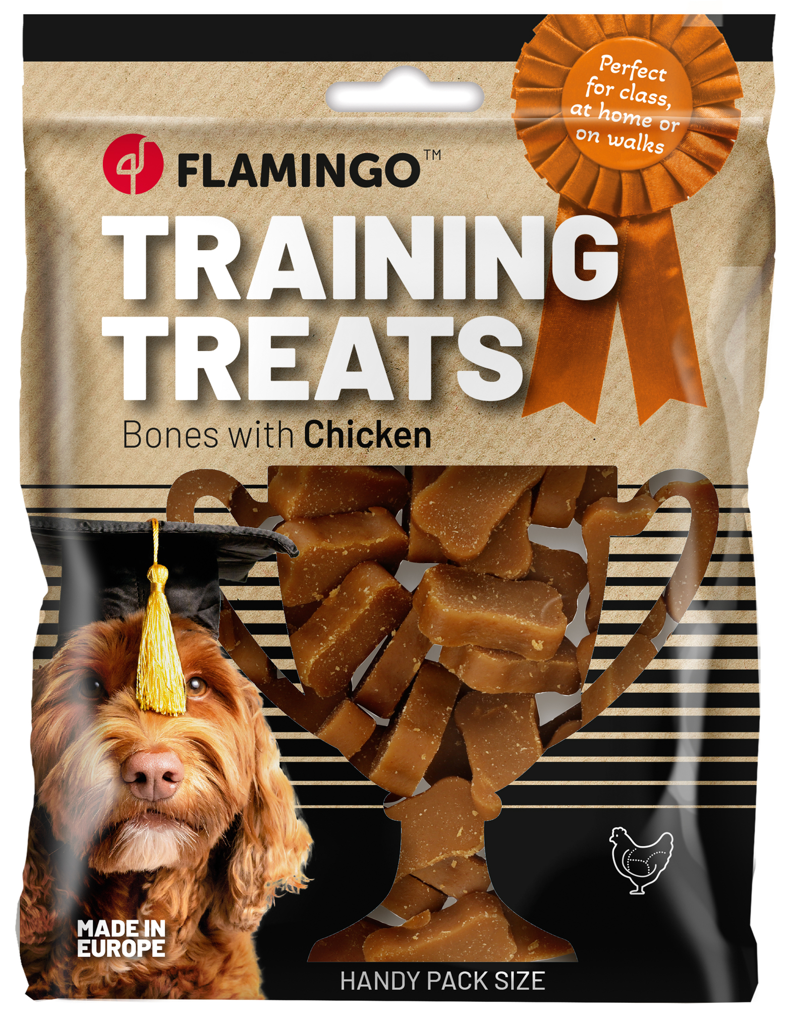Flamingo Training snack Bones with chicken 