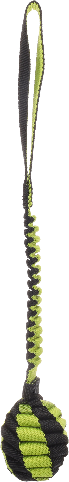 Flamingo Speelgoed Rofas Trektouw Geweven met bal Groen & Zwart