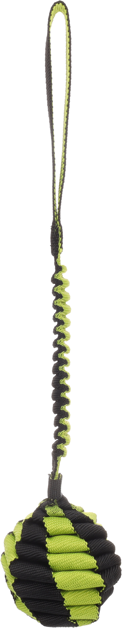 Flamingo Speelgoed Rofas Trektouw Geweven met bal Groen & Zwart