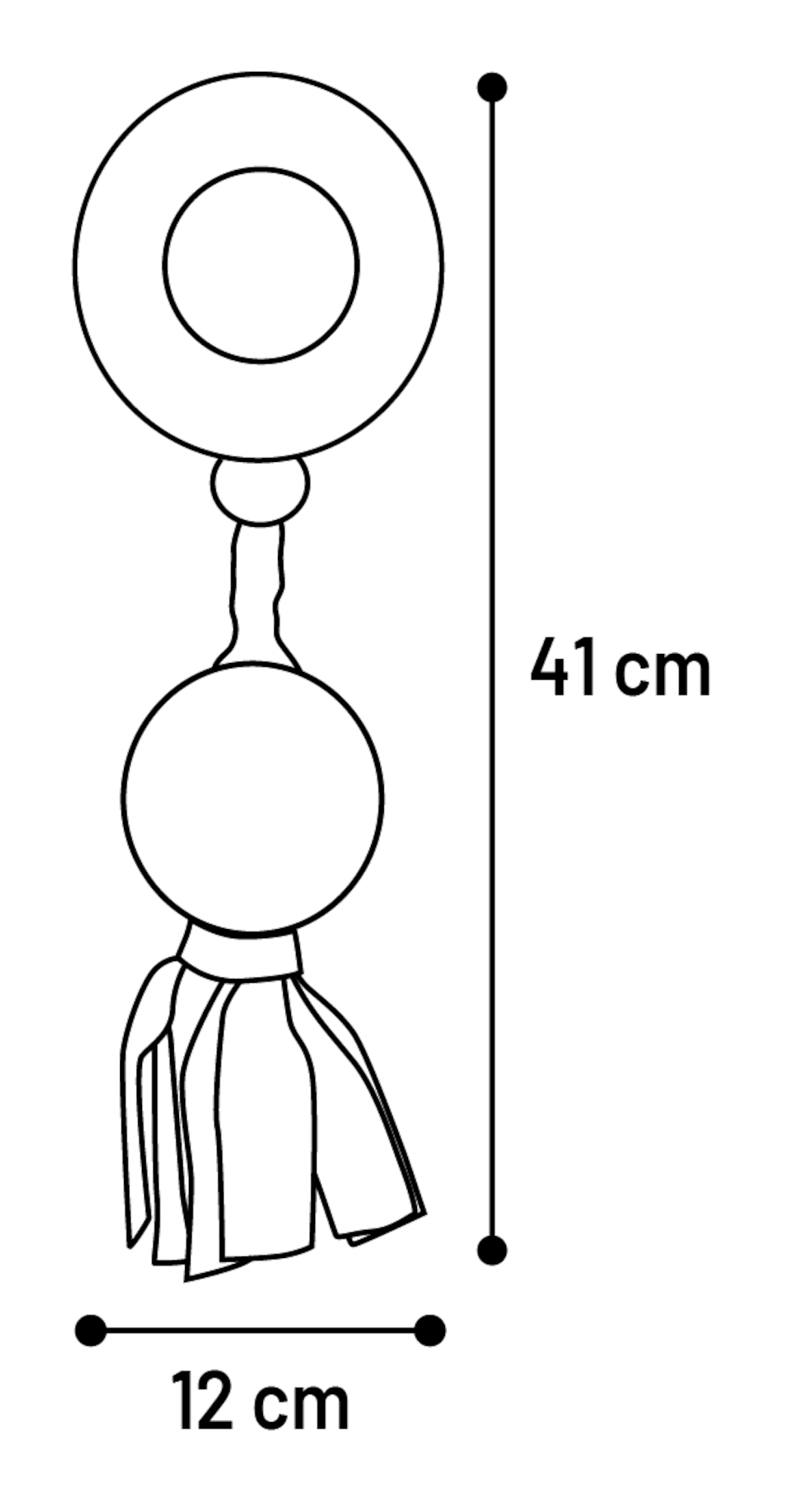 Flamingo Toy Rofas Ring & Rugby Woven Green & Black