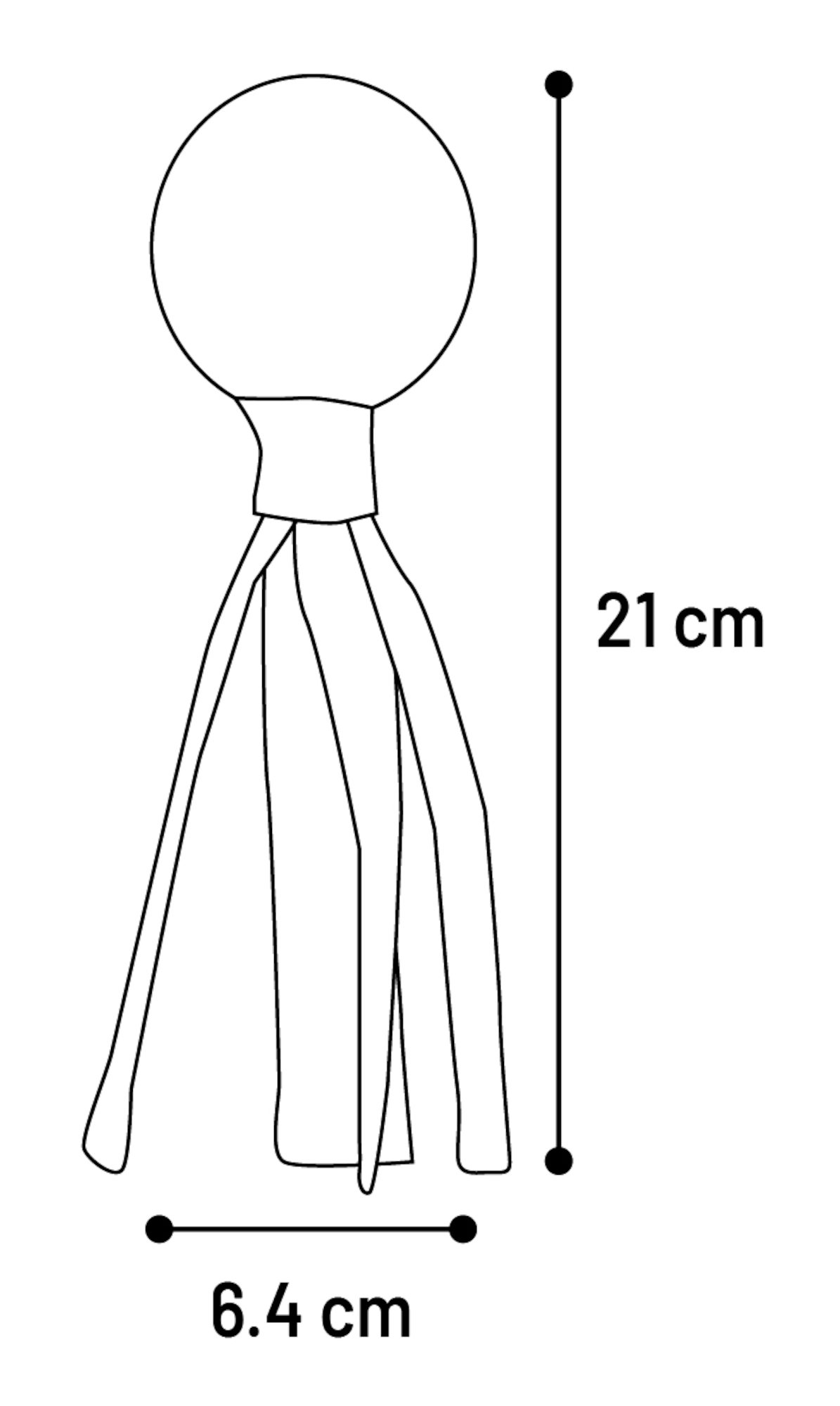 Flamingo Toy Lipa Ball Yellow & Orange