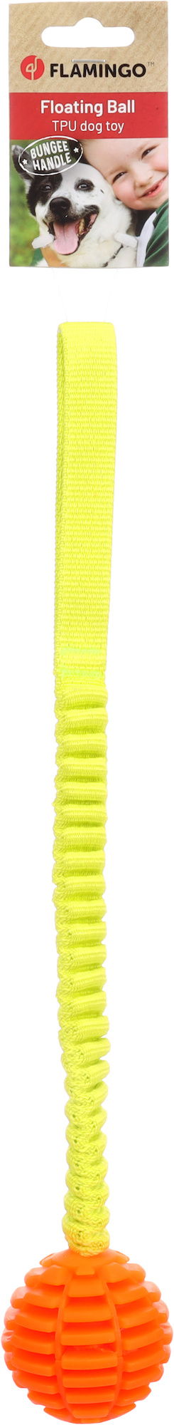 Flamingo Speelgoed Lipa Trektouw met bal Geel & Oranje