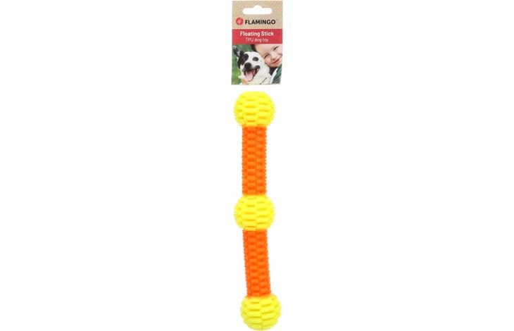 Flamingo Speelgoed Lipa Stok met bal Geel & Oranje