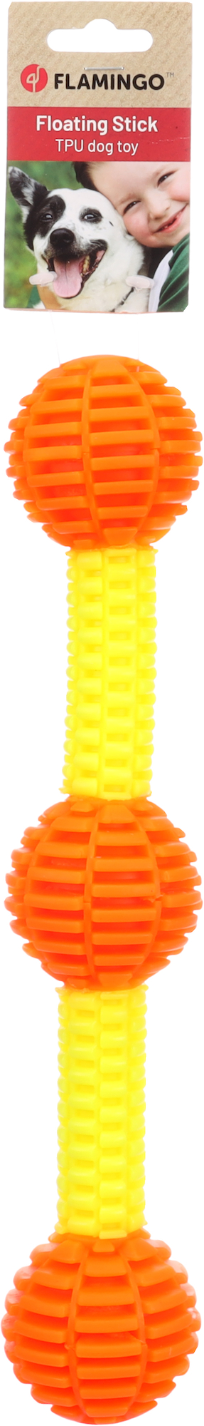 Flamingo Speelgoed Lipa Stok met bal Geel & Oranje