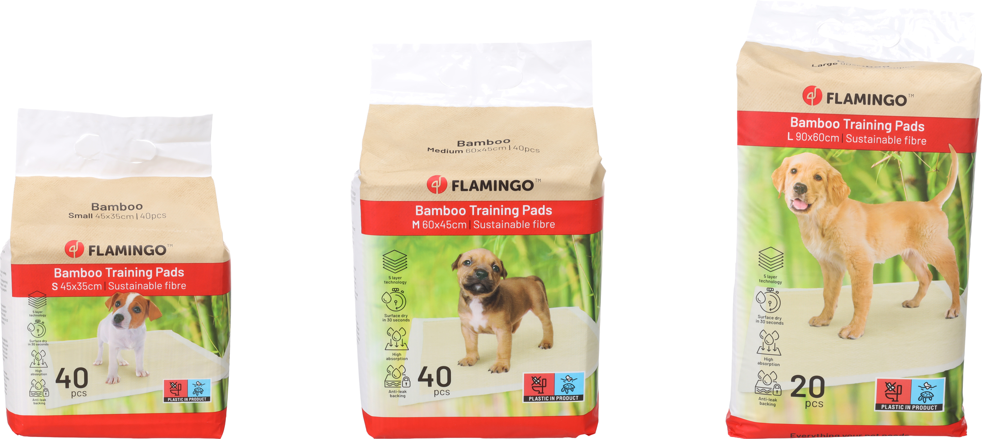 Flamingo Trainingsmatte  Bamboo Padu Beige