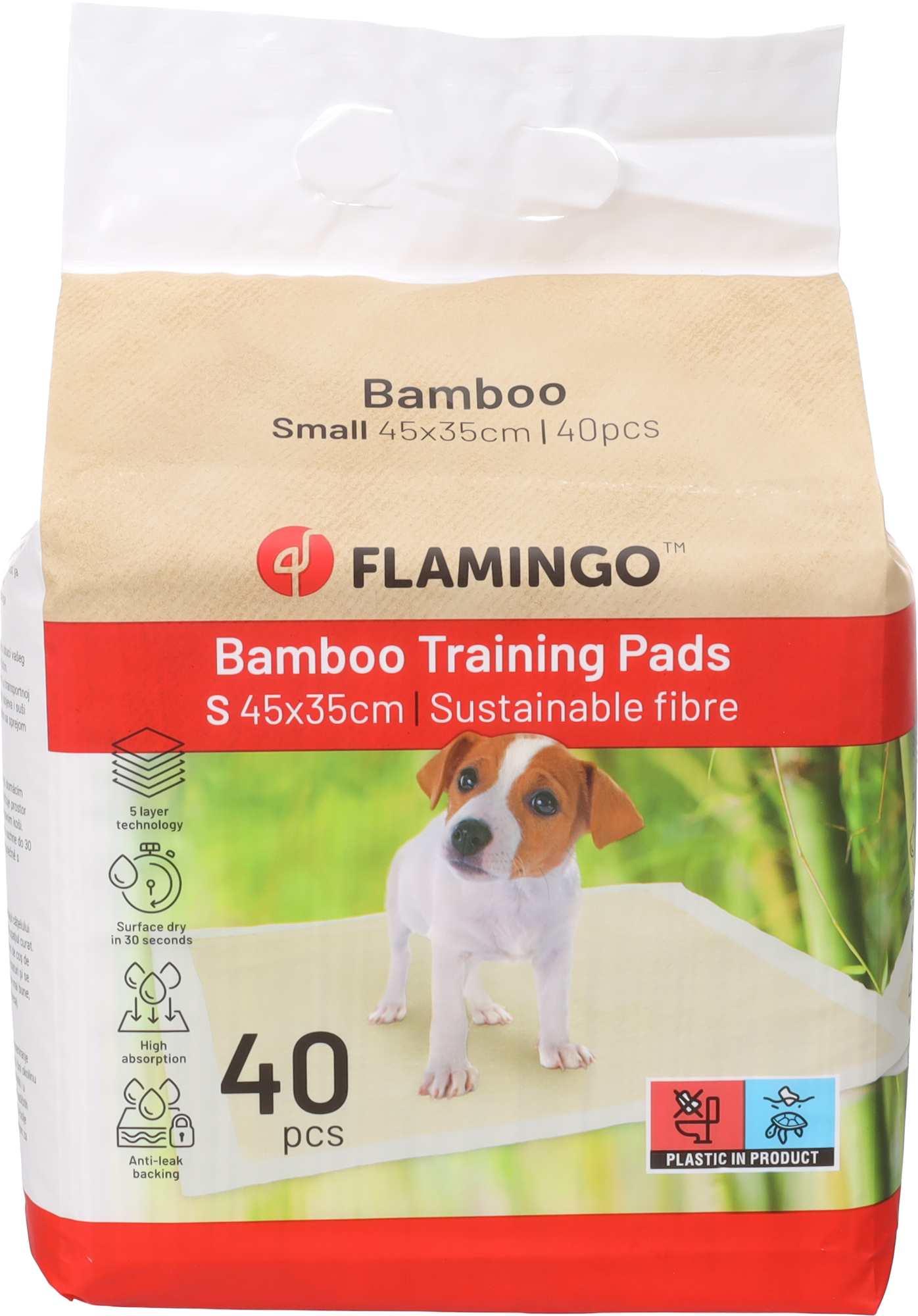 Flamingo Trainingsmatte  Bamboo Padu Beige