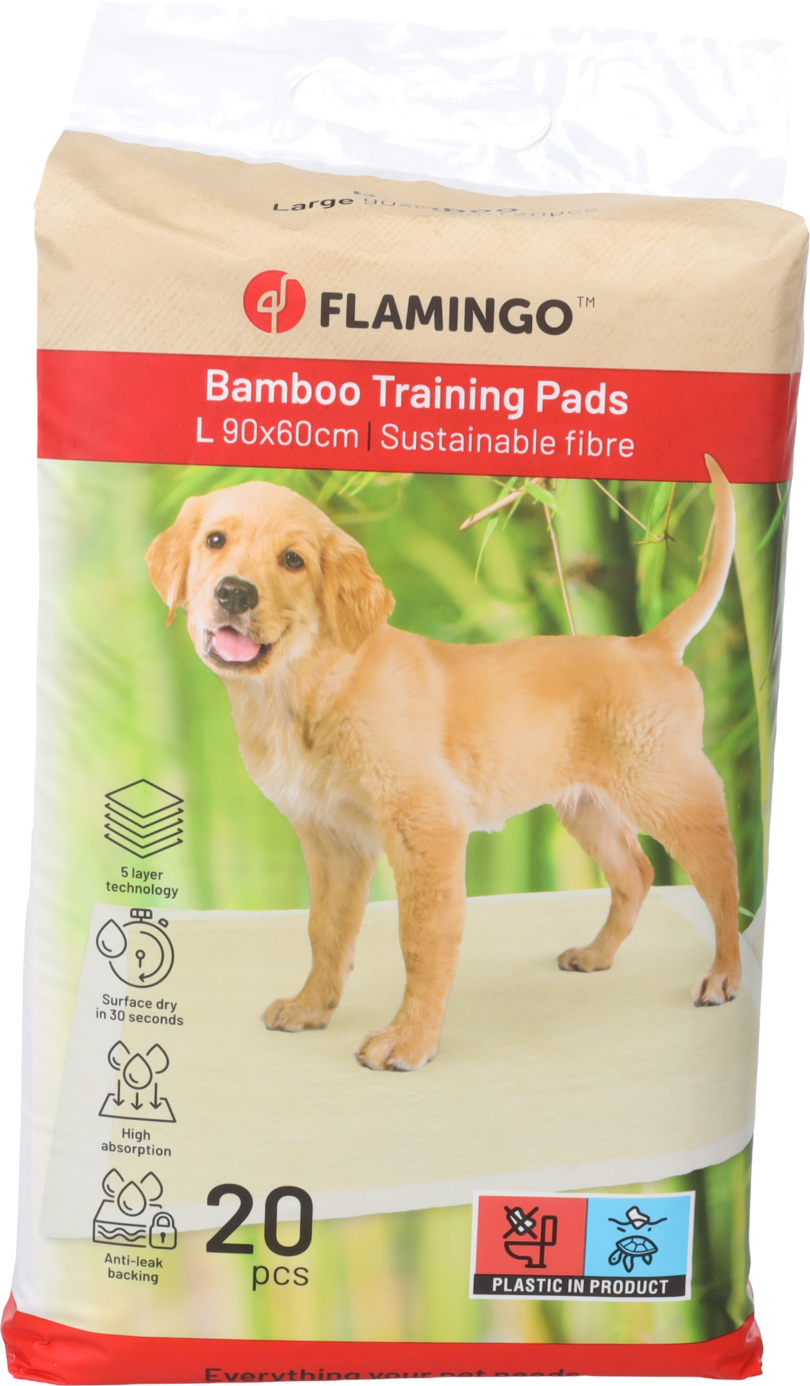 Flamingo Trainingsmatte Bamboo Padu Beige