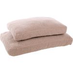 Coussin Jacquard Rectangle Taupe