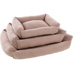 Panier Jacquard Rectangle Taupe