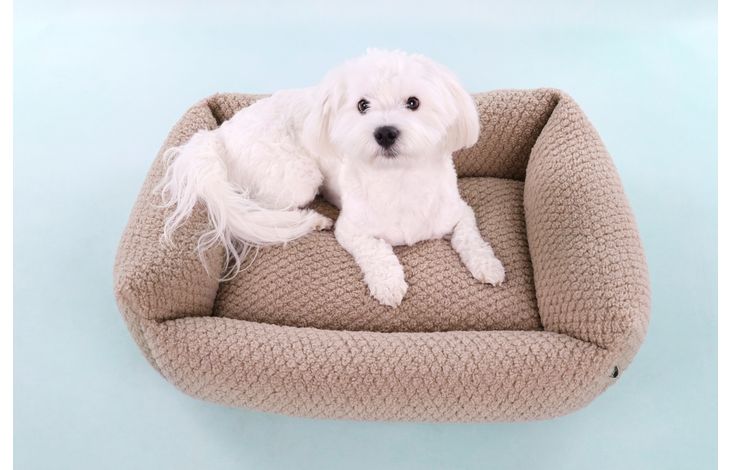 Flamingo Mand Jacquard Rechthoekig Taupe