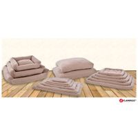 Flamingo Coussin Jacquard Rectangle Taupe