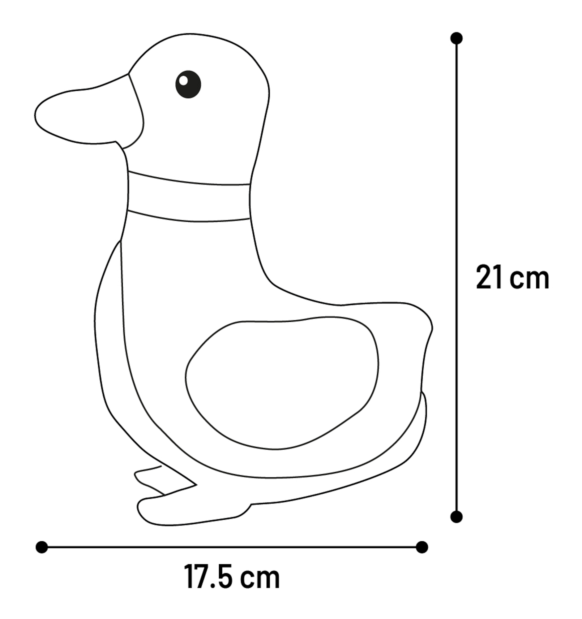 Flamingo Toy Britta Duck Grey