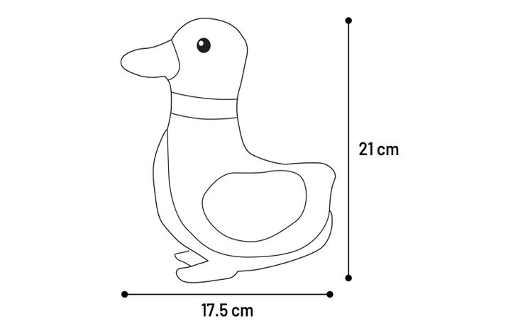 Flamingo Toy Britta Duck Grey