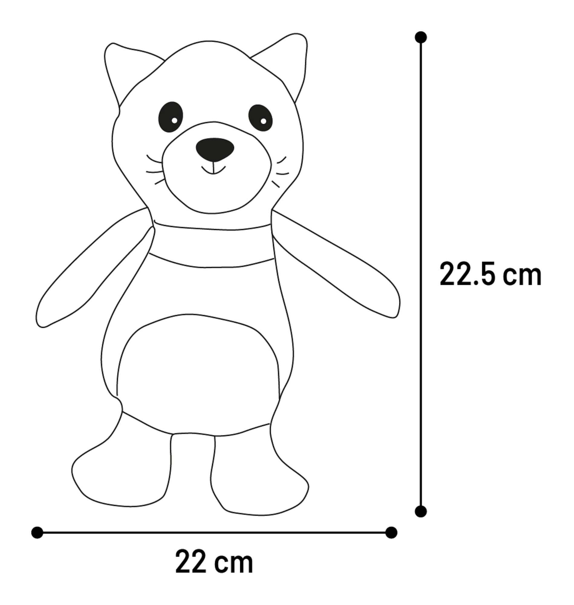 Flamingo Toy Britta Racoon Grey