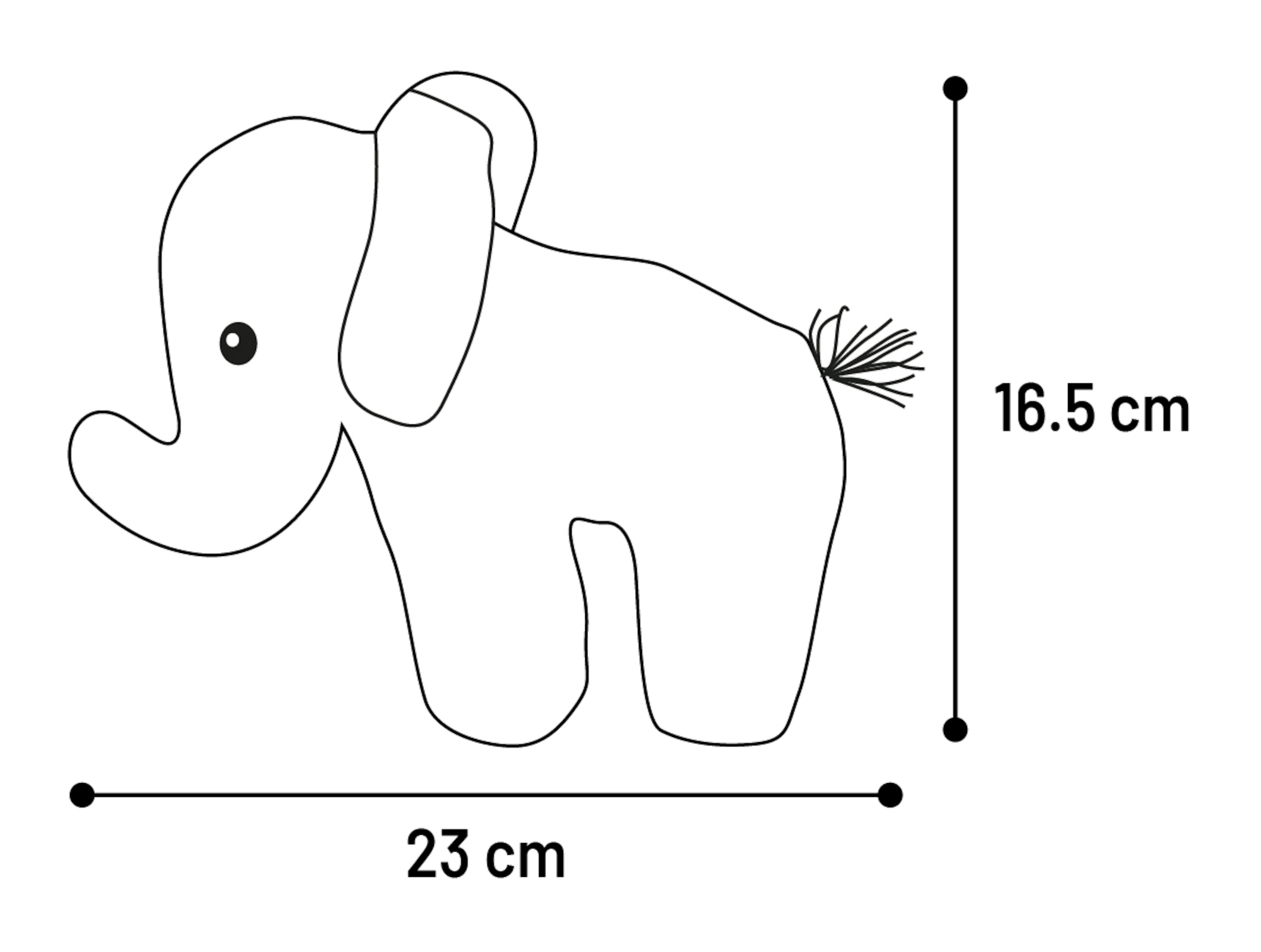 Flamingo Toy Britta Elephant Grey