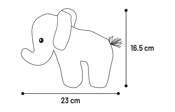 Flamingo Toy Britta Elephant Grey