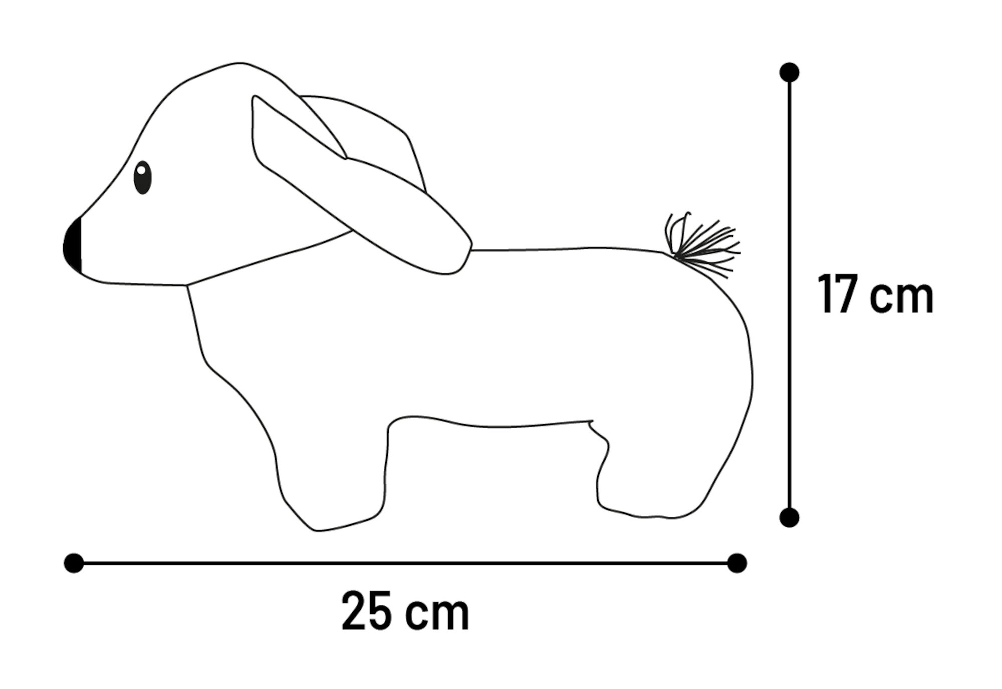 Flamingo Toy Britta Dog Grey