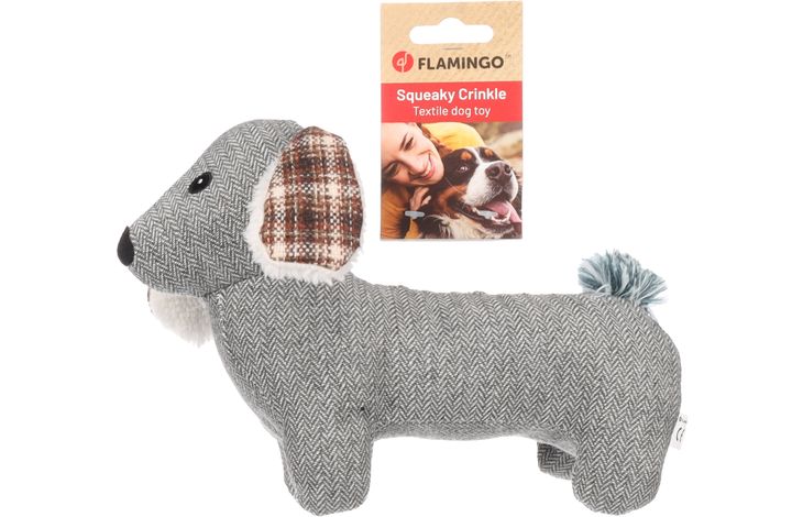 Flamingo Toy Britta Dog Grey