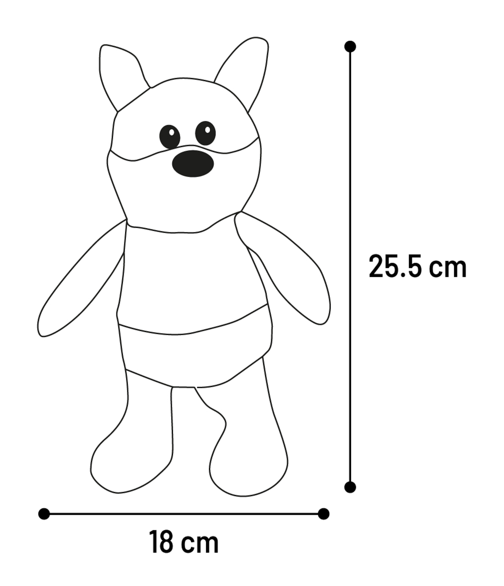 Flamingo Toy Britta Fox Grey