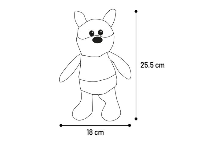 Flamingo Toy Britta Fox Grey