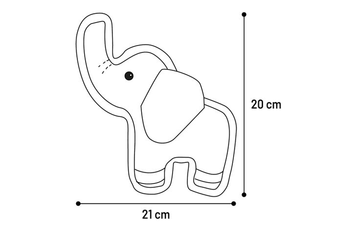 Flamingo Toy Wigri Elephant Beige