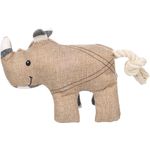 Toy Wigri Rhinoceros with rope Beige