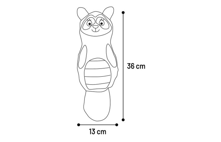 Flamingo Toy Wigri Racoon Beige