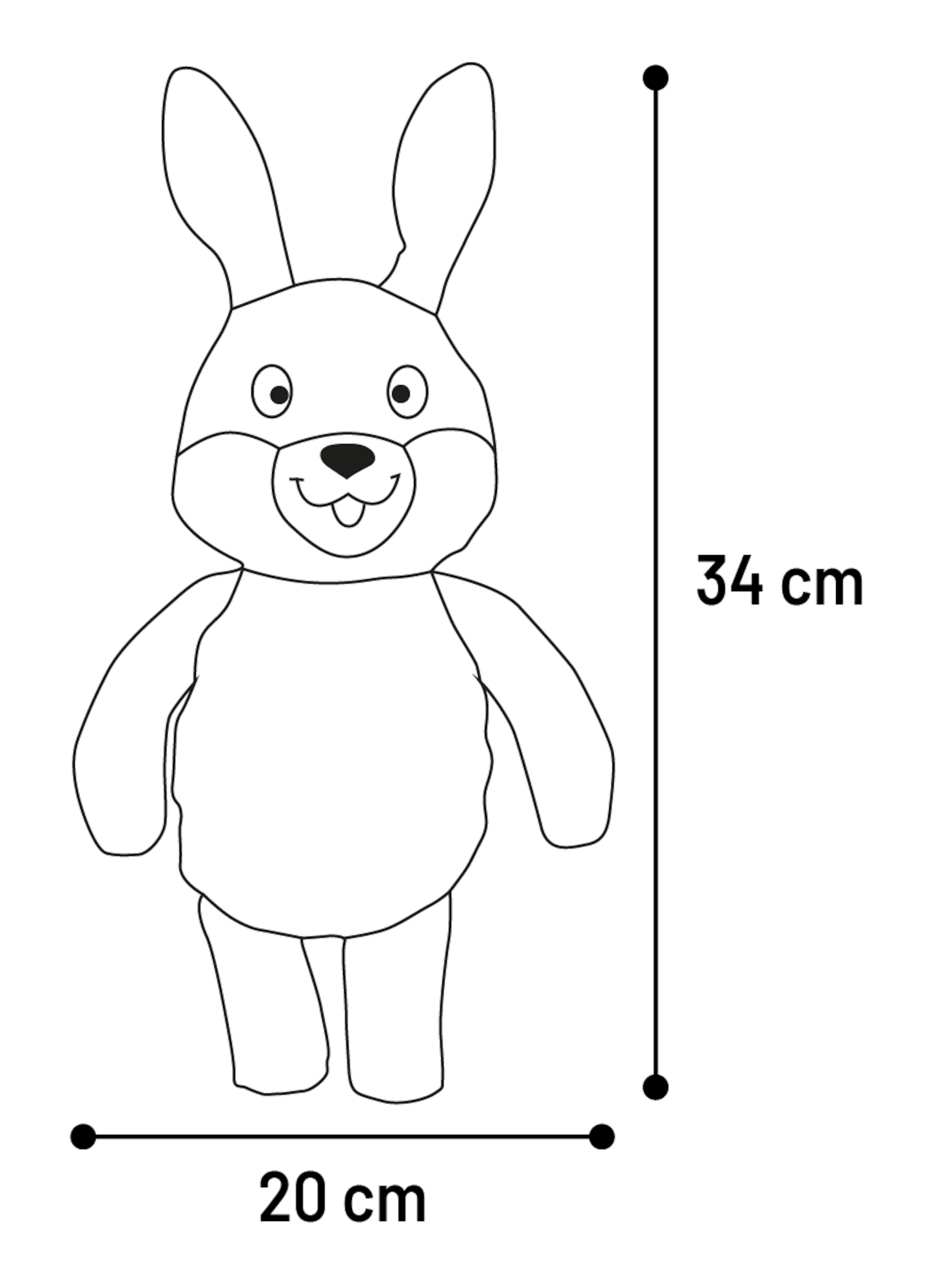 Flamingo Toy Wigri Rabbit Beige