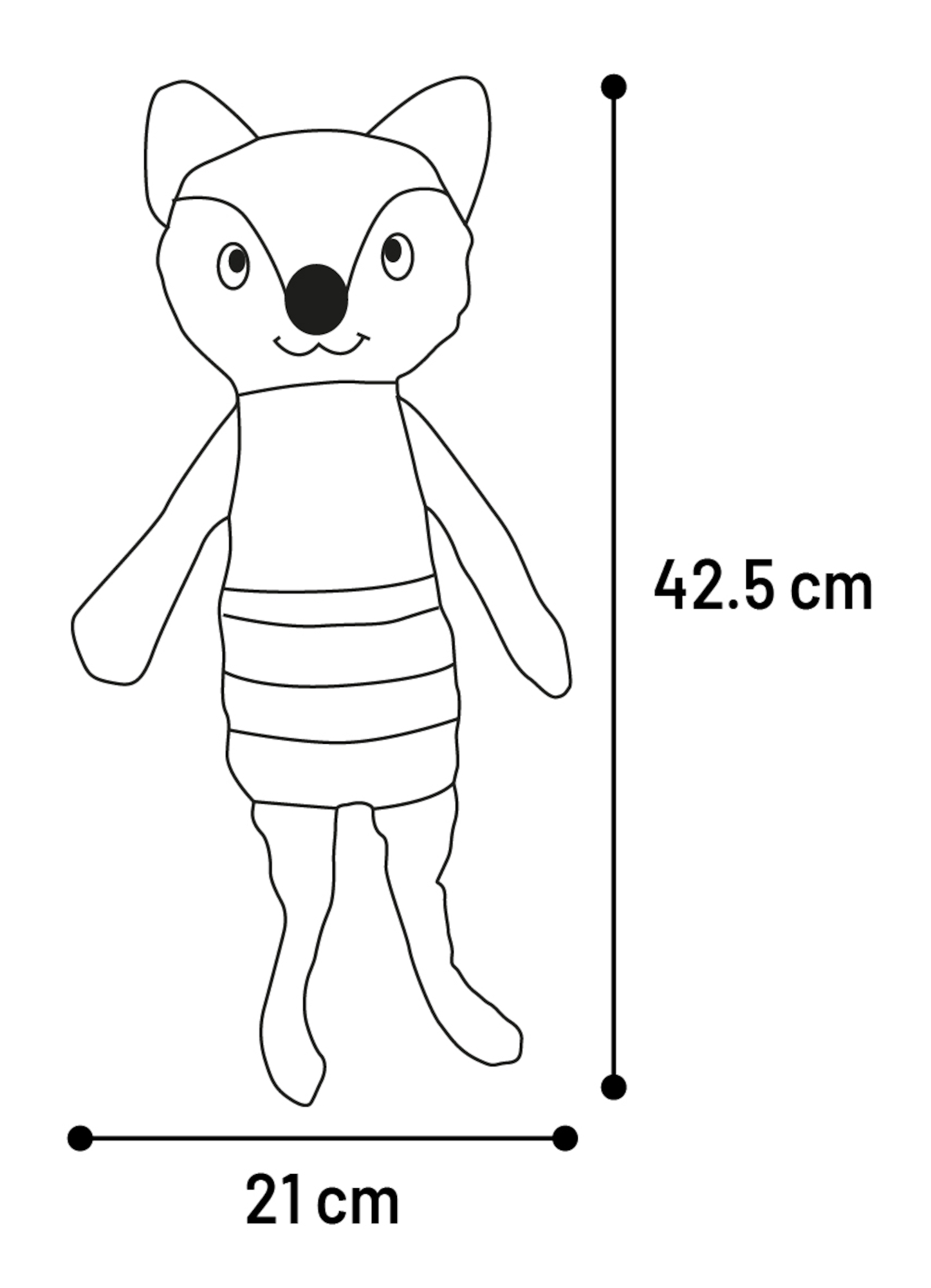 Flamingo Jouet Wigri Renard Beige