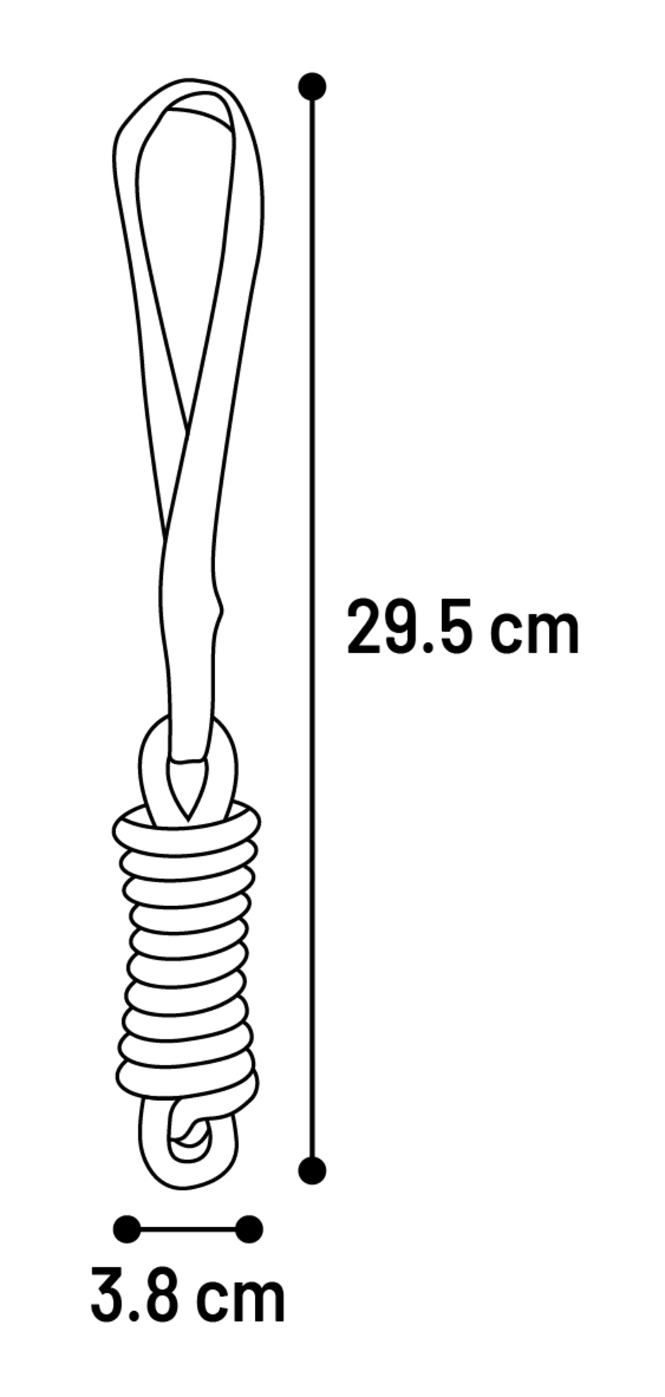 Flamingo Toy Guma Stick with rope Brown