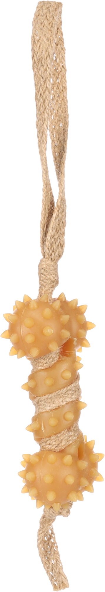 Flamingo Toy Guma Bone with rope Brown