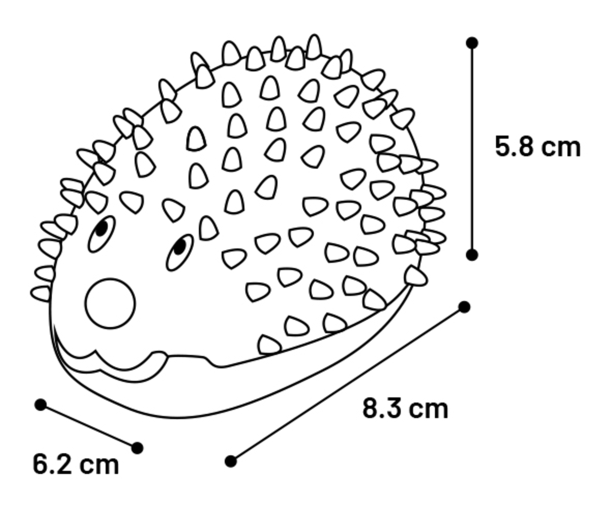 Flamingo Toy Stako Hedgehog Multiple colours