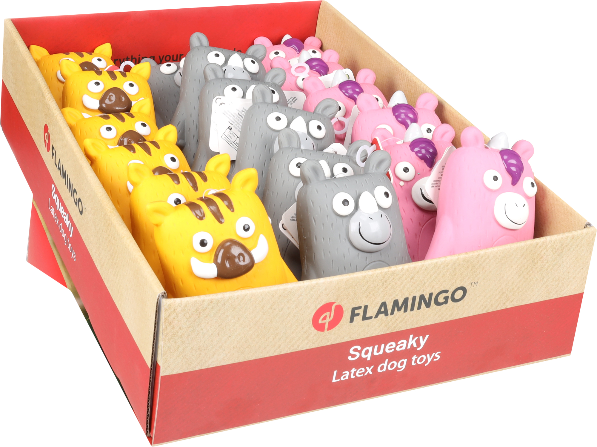 Flamingo Toy Tiba Wild boar & Unicorn & Rhinoceros Multiple colours