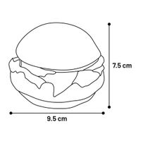 Flamingo Speelgoed Brefa Hamburger & Sandwich Geel