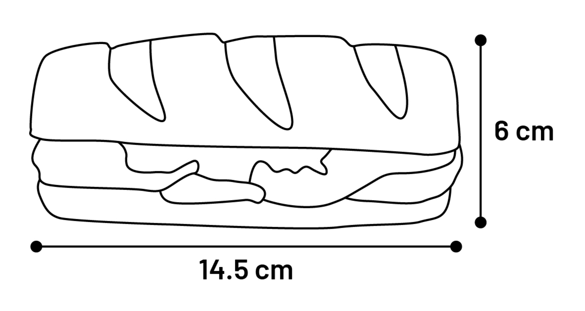 Flamingo Jouet Brefa Hamburger & Sandwich Jaune