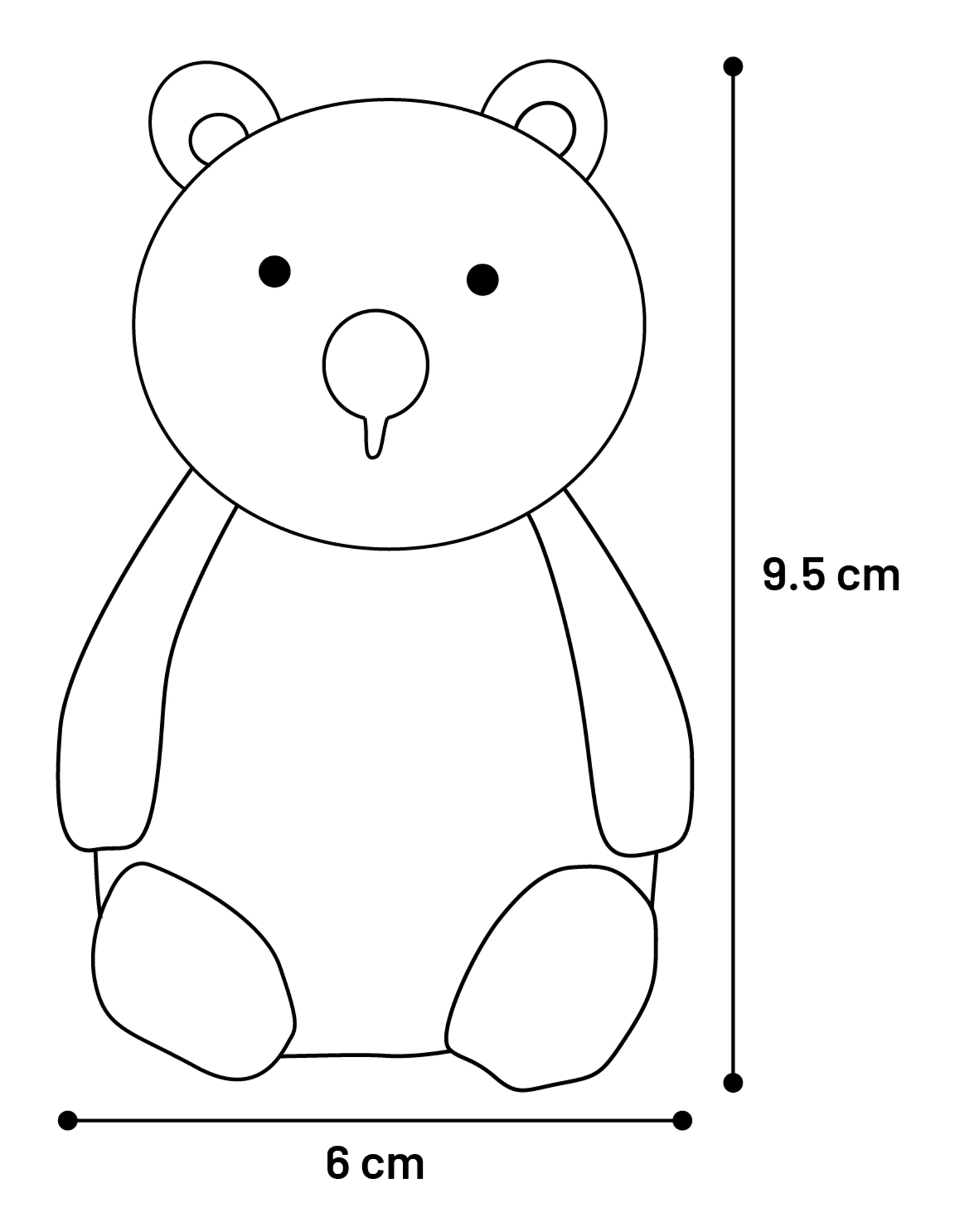 Flamingo Toy Loerdes Bear Multiple colours