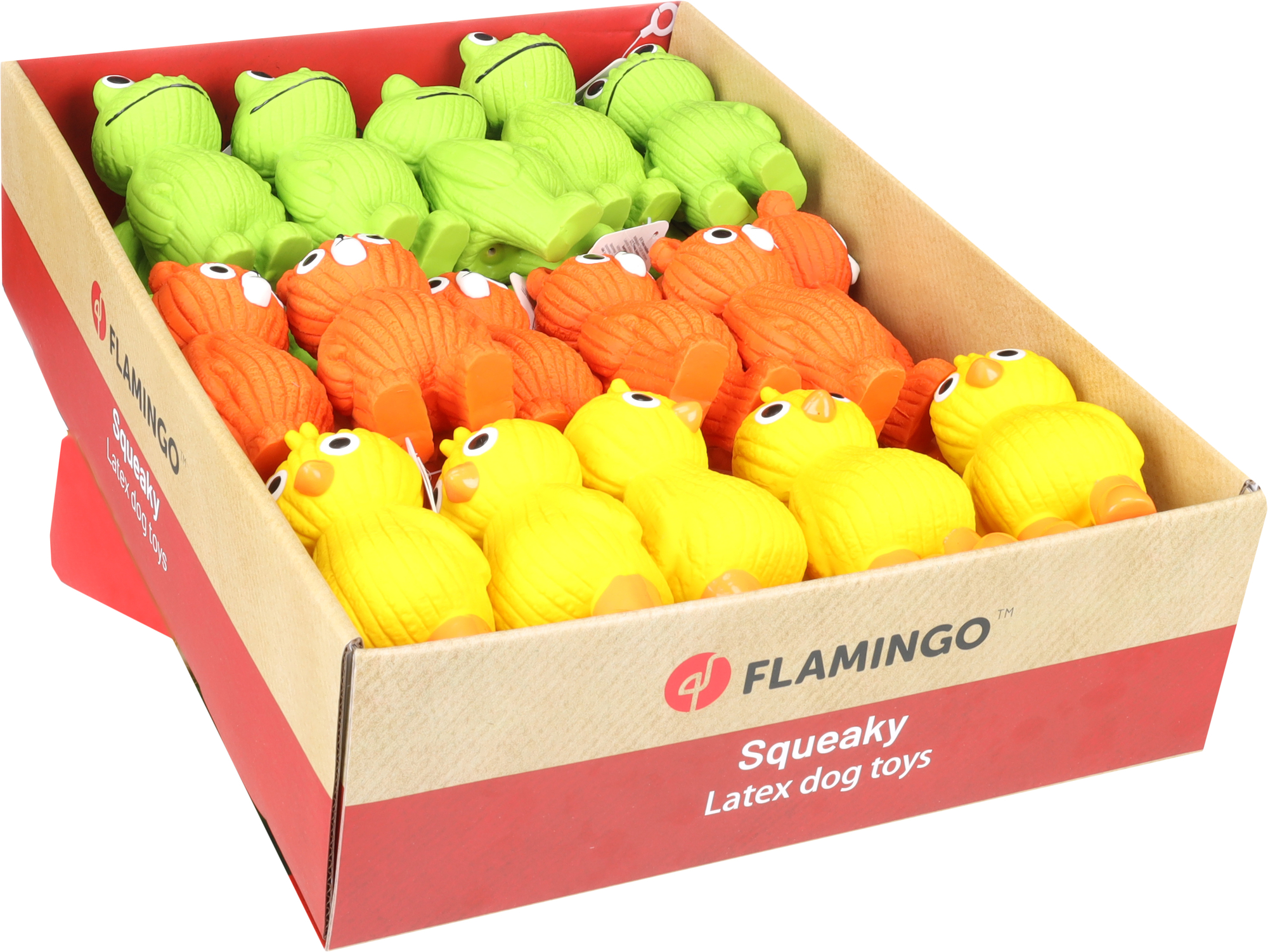 Flamingo Speelgoed Ogre Kikker & Eend & Beer Meerdere kleuren