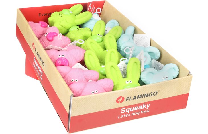 Flamingo Speelgoed Dumbo Beer & Varken & Konijn Meerdere kleuren