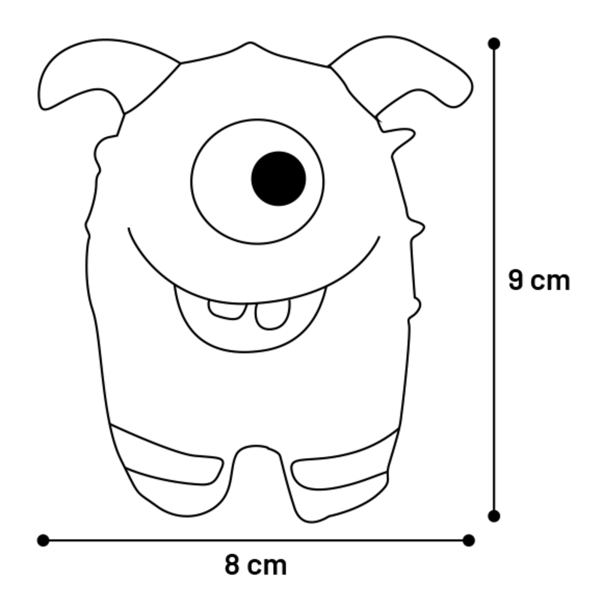 Flamingo Speelgoed Bibber Monster Meerdere kleuren