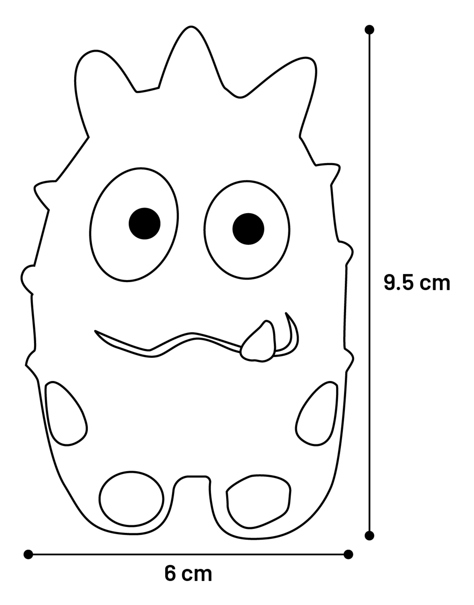 Flamingo Speelgoed Bibber Monster Meerdere kleuren
