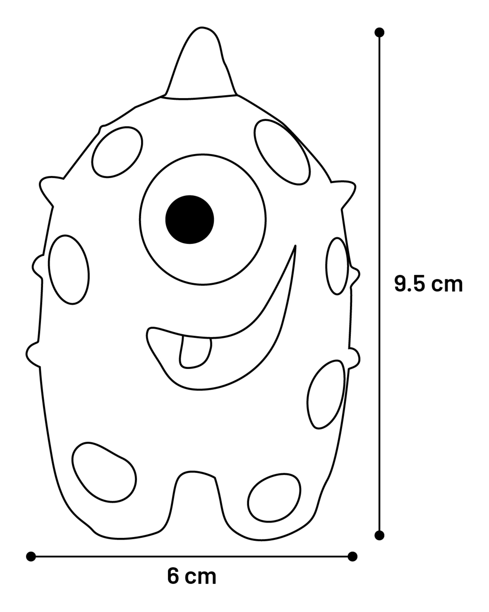 Flamingo Speelgoed Bibber Monster Meerdere kleuren